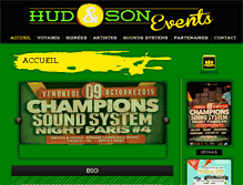 Tablet Screenshot of hudandsonevents.com